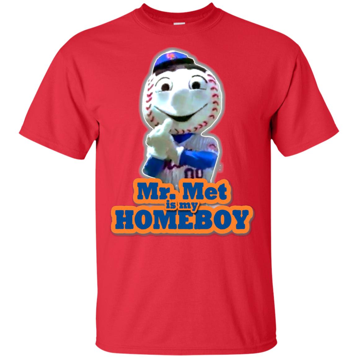 Mr. Met Is My Homeboy – Middle Finger Ultra Cotton T-Shirt – CATeen